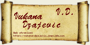 Vukana Džajević vizit kartica